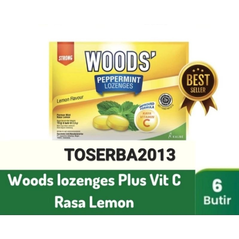 

Woods Lozenges Lemon Plus Vit C 15 gr - Permen Pelega Tenggorokan