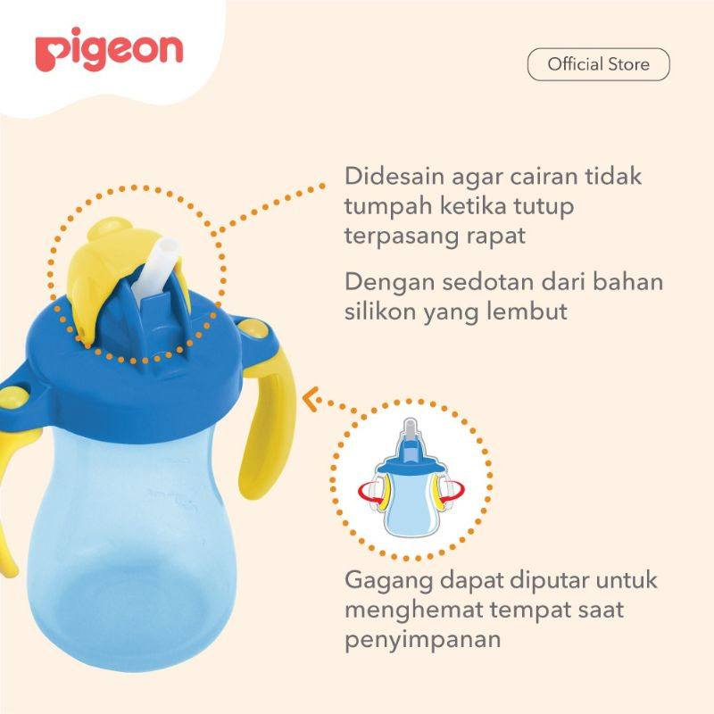 PIGEON Petite Straw Bottle | Botol Minum Bayi