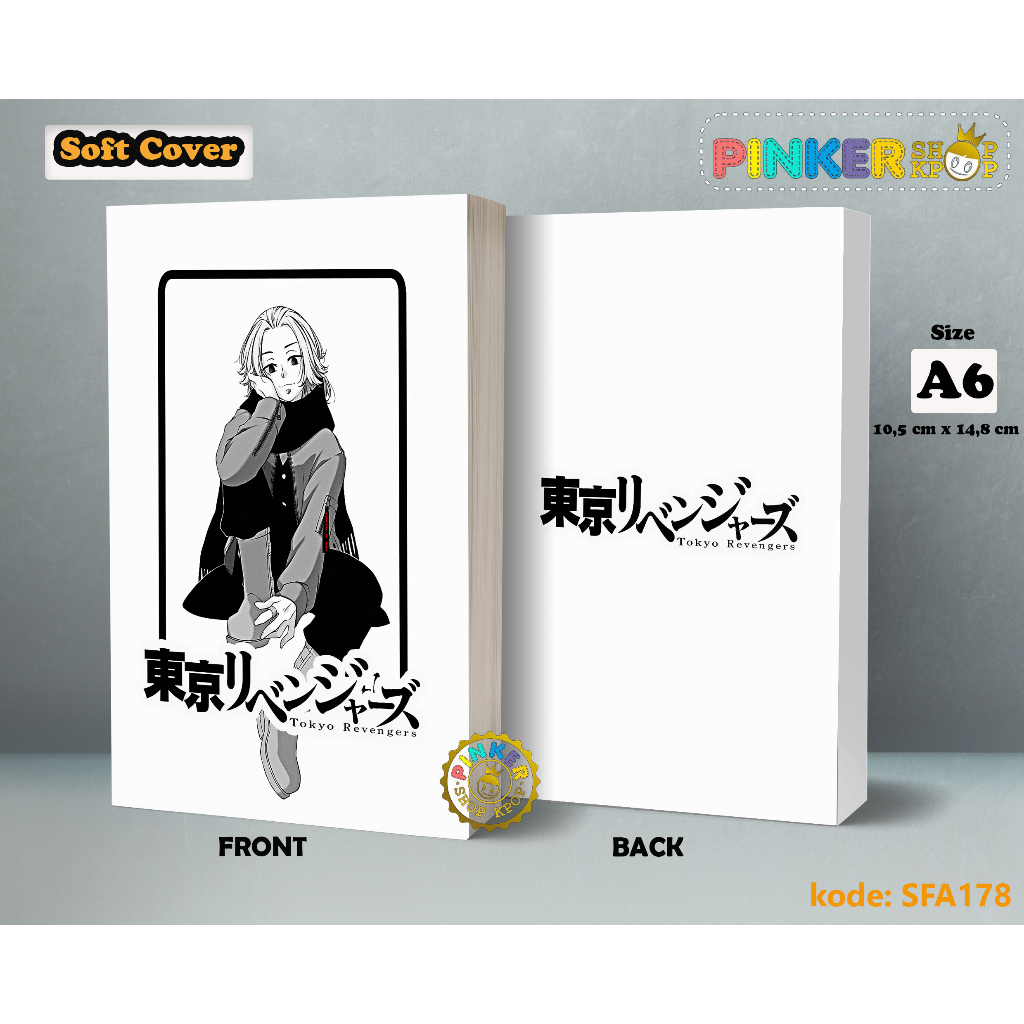 (SFA178) Pocket Note Tokyo Revengers Mikey Manjiro 1 Softcover A6/A5 Buku Tulis catatan Notes Agenda Planner Jurnal