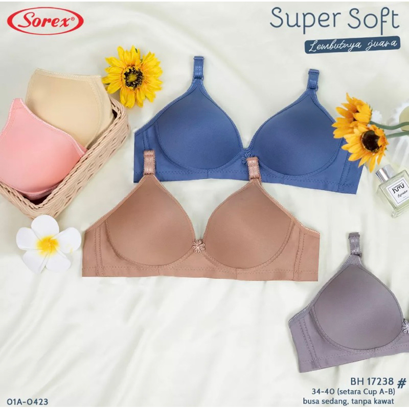 Bra BH Tanpa Kawat Super Soft Sorex 17238