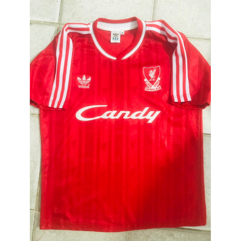 Liverpool retro Home candy adidas descente size M