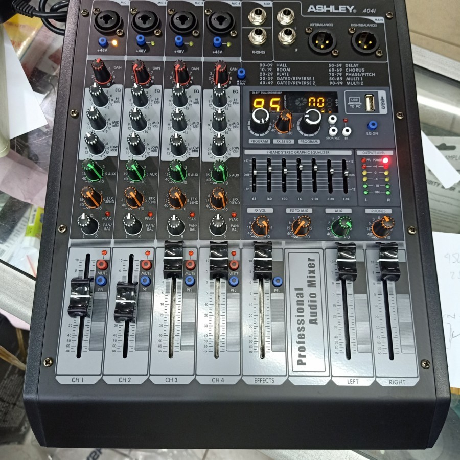 MIXER AUDIO ASHLEY 404 I ORIGINAL ASHLEY 404I 4 CHANNEL SOUNDCARD