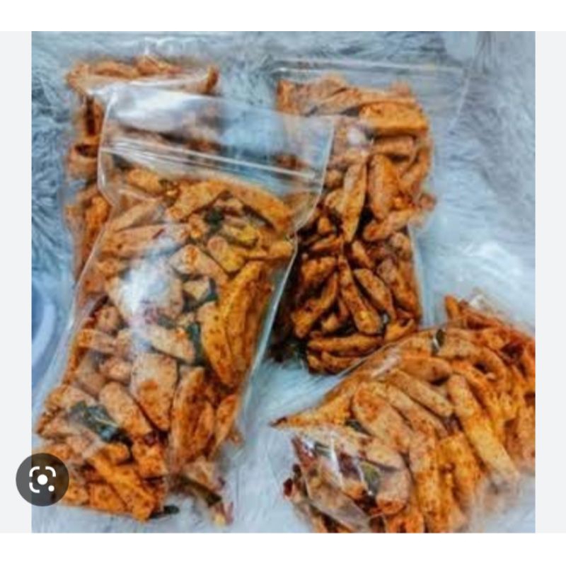 

cemilan khas sunda basreng original dan sebring aroma daun jeruk