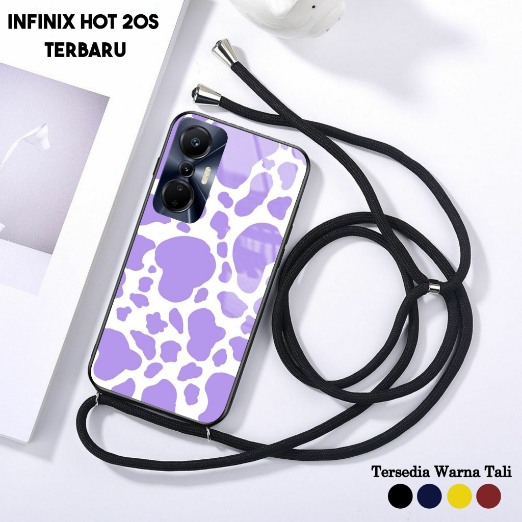 Softcase Glass Kaca Infinix Hot 20S Tali Sling [FC03] Infinix Hot 20S Terbaru-Casing Handphone-Akses