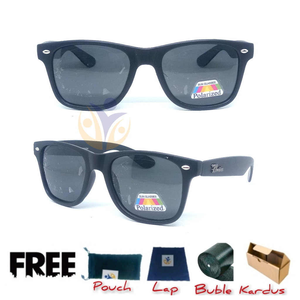 Kacamata hitam berkendara polarized doff matte