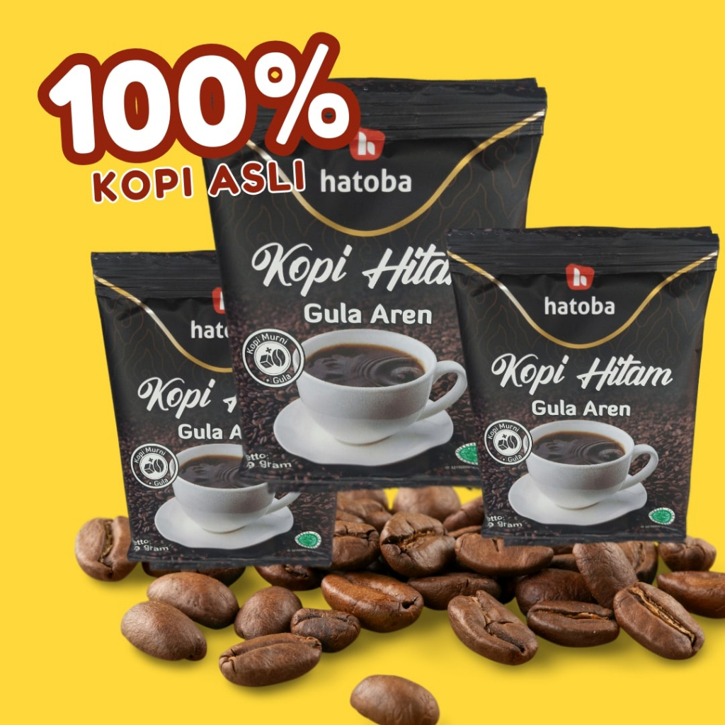 

100% Kopi Murni, Kopi Gula Aren Siap Seduh Kopi Berkualias Hatoba