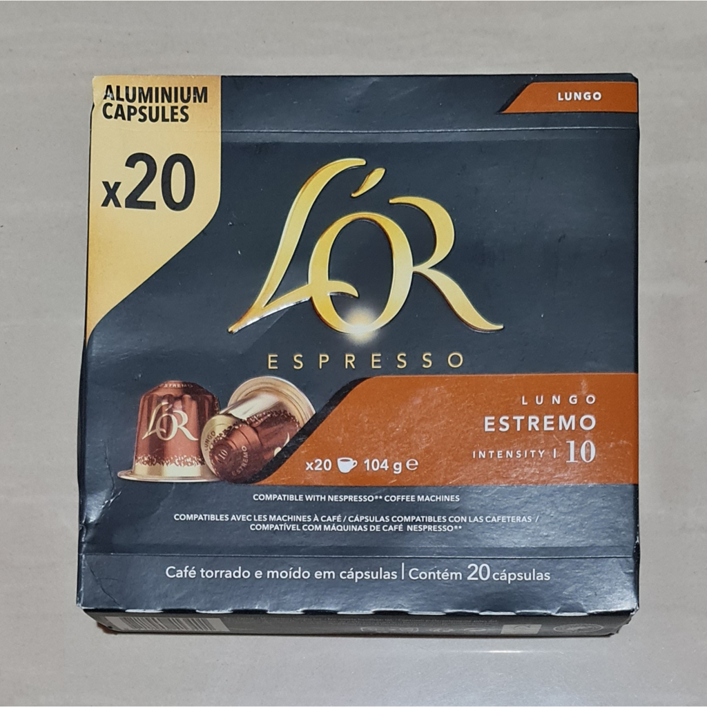 L'Or Espresso Lungo Estremo Intersity 10 20 Aluminium Capsules Coffee