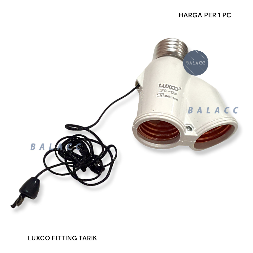 Fitting Tarik Luxco Dobel Model Tarik Warna Putih