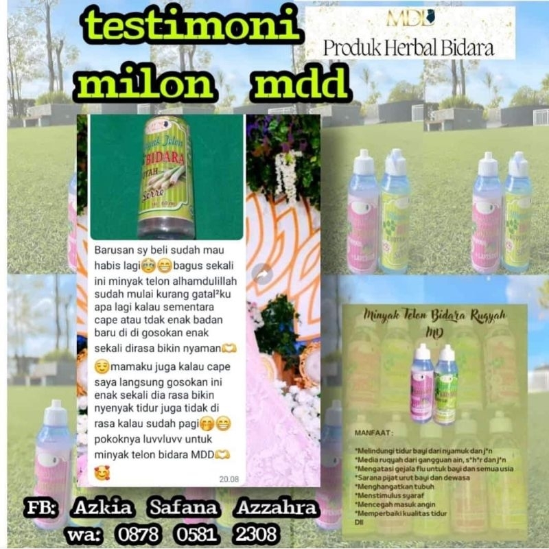 5 botol minyak telon bidara mdd