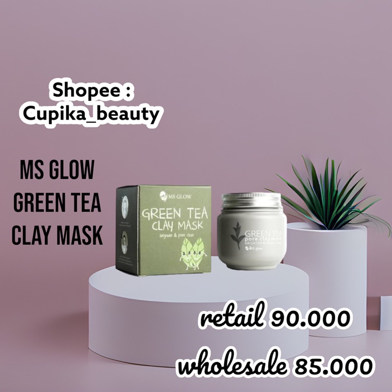 &lt;bn&gt; [ clay mask ] ms glow clay mask green tea || masker green tea ms glow clay mask