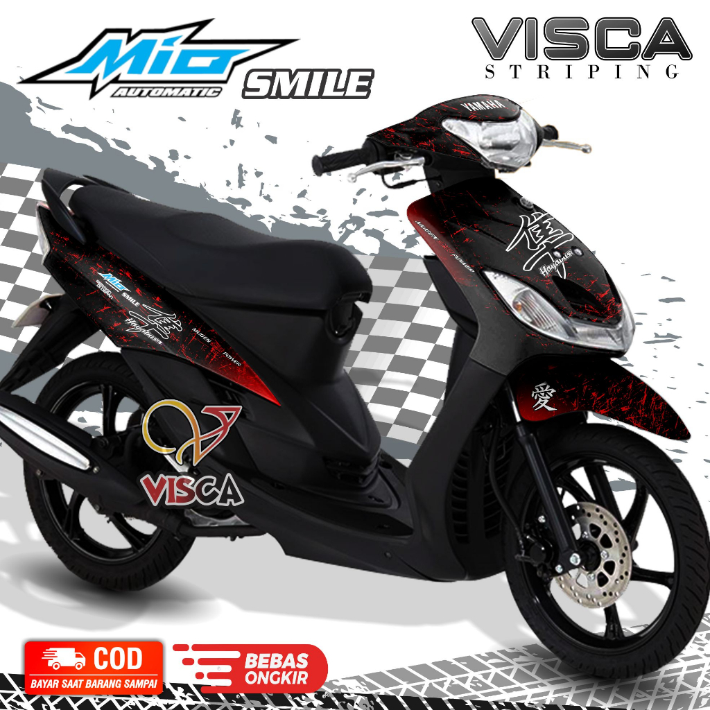 Decal Mio Smile - Stiker Mio Smile - Dekal Mio Smile Full Body - Striping Mio Smile Variasi - Decal 