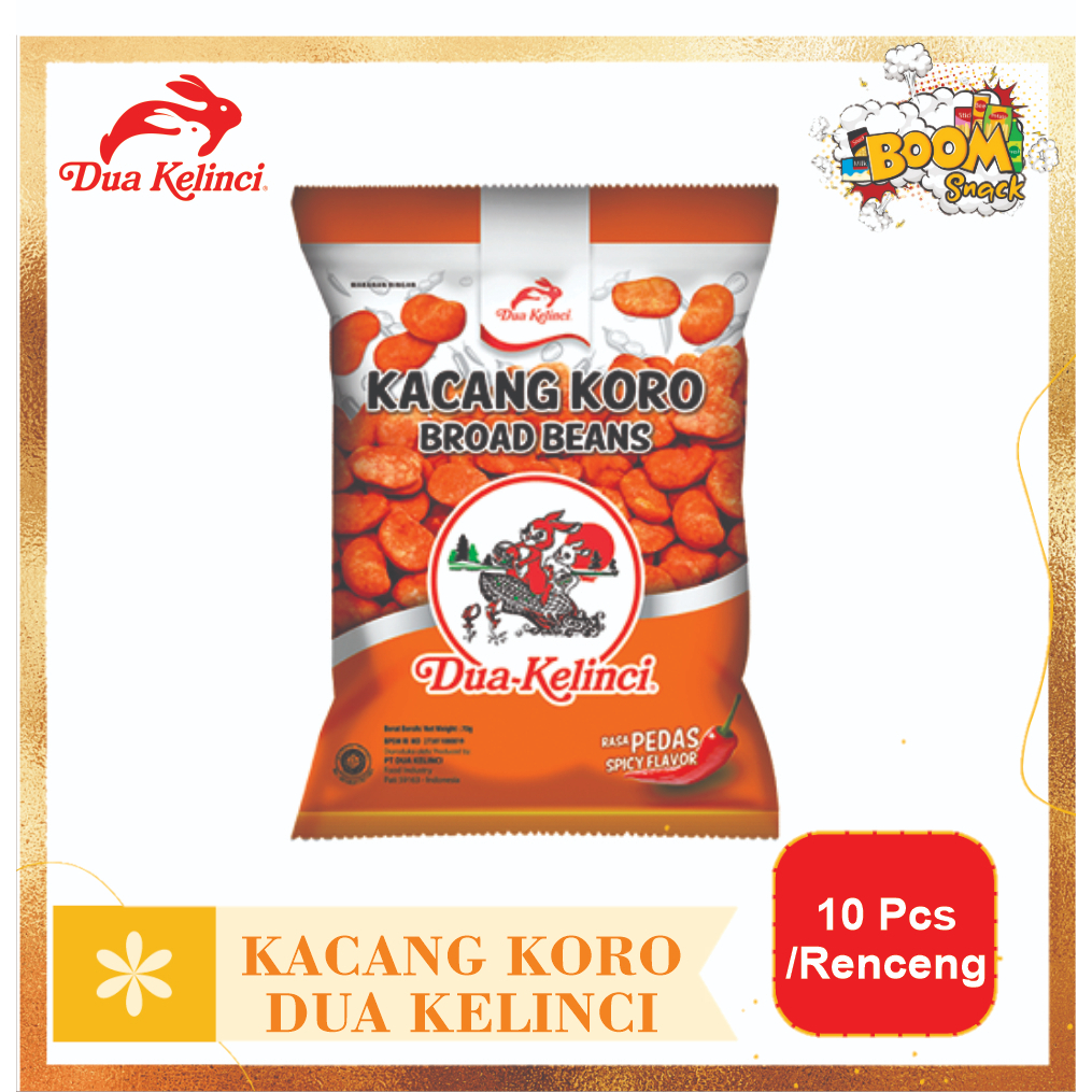 Kacang Koro Dua Kelinci 2000an isi 10pcs