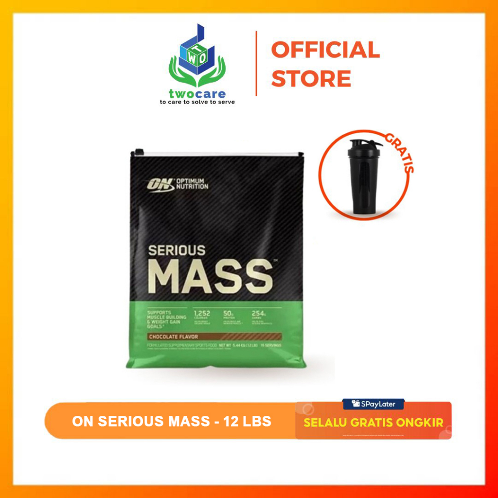ON Serious Mass 12 Lbs OPTIMUM NUTRITION GAINER MASS GAINER SERIOUSMASS