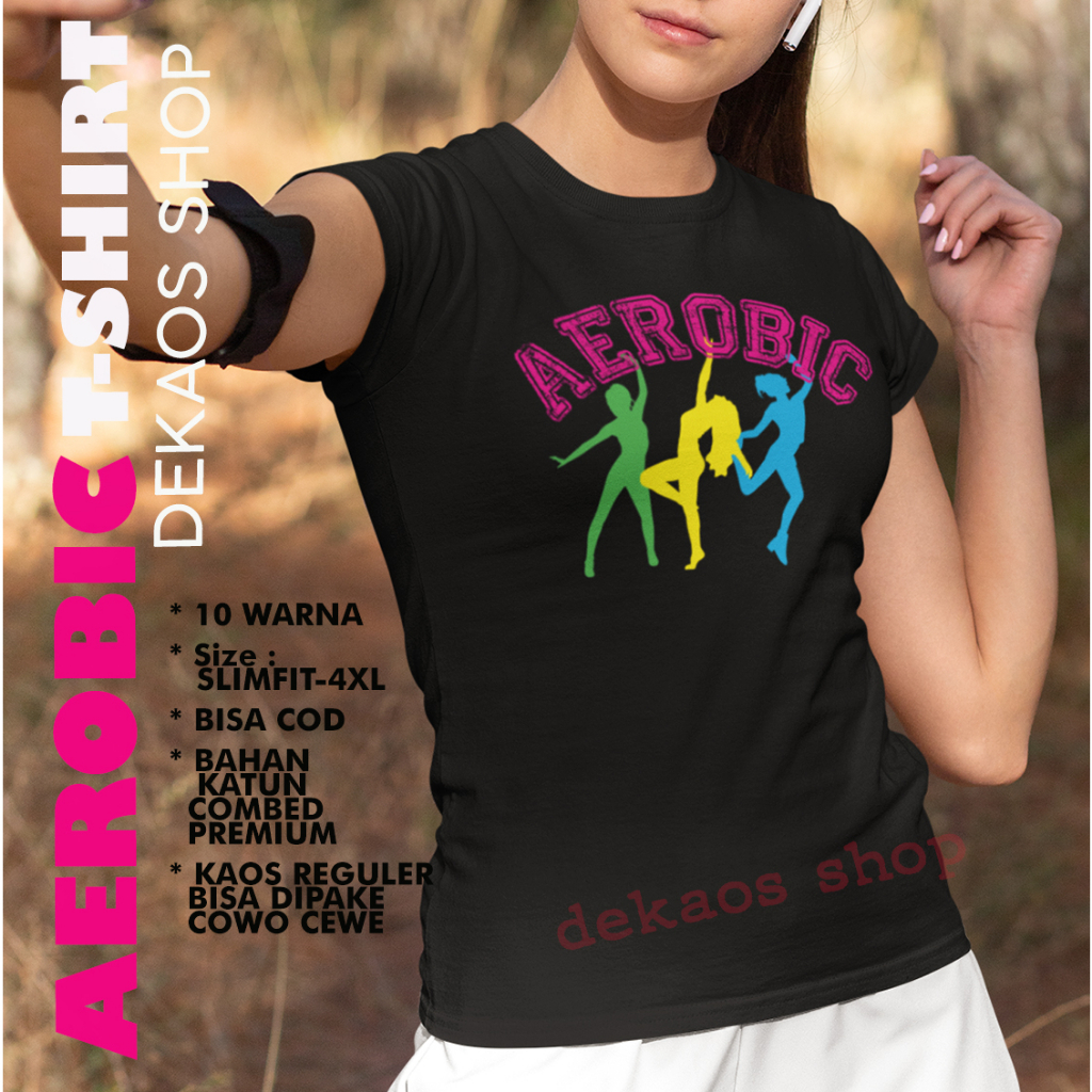 BAJU OLAHRAGA WANITA AEROBIC / BAJU AEROBIC WANITA / KAOS AEROBIC WANITA / BAJU AEROBIK / BAJU AEROB