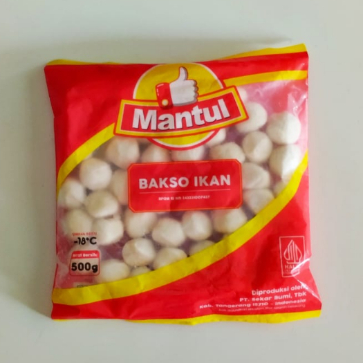 

Bakso Ikan Mantul Berat Bersih 500gr Fish Ball Halal