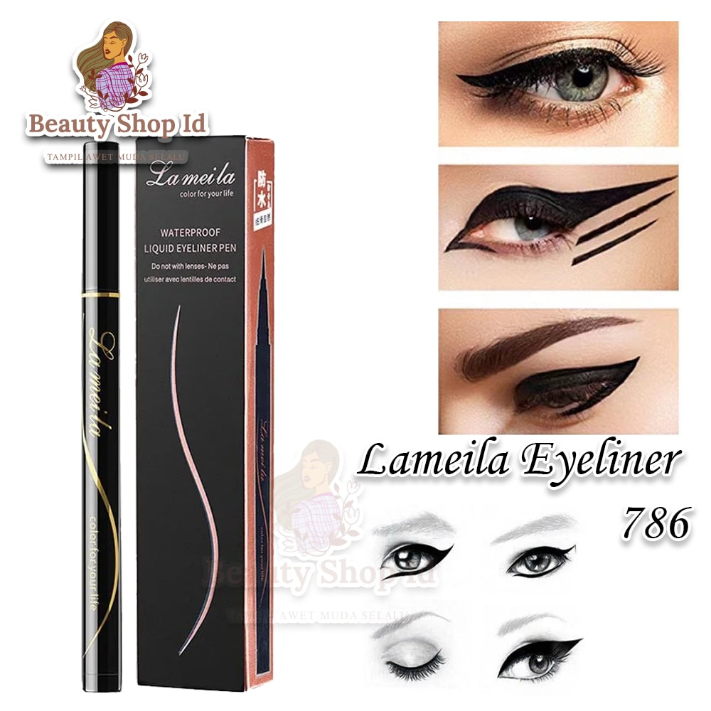 Beauty Jaya - Lameila 786 Eyeliner Anti Air &amp; Tahan Lama