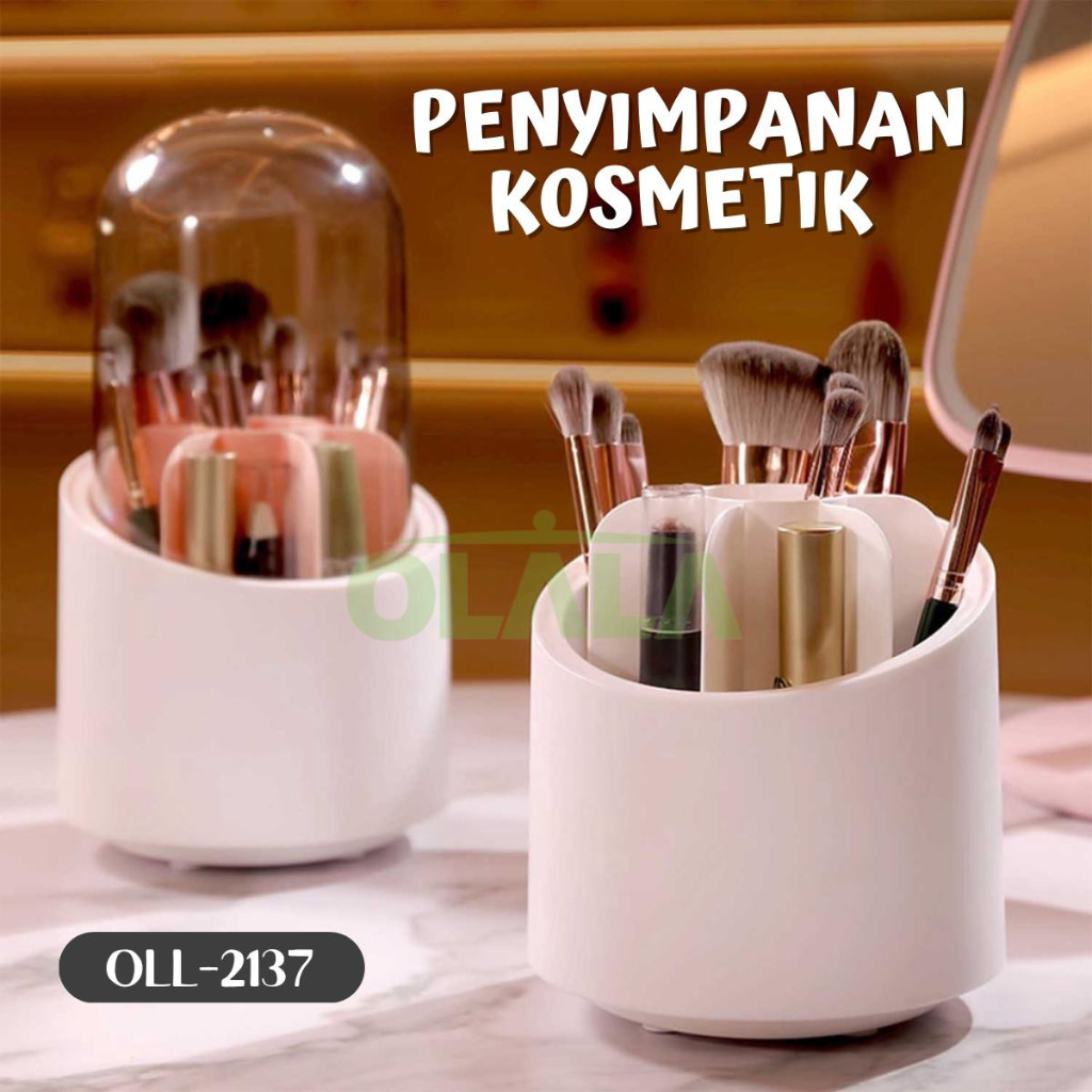 KOTAK PENYIMPANAN KUAS KOSMETIK MAKE UP BRUSH STORAGE BRUSH HOLDER OLL-2137