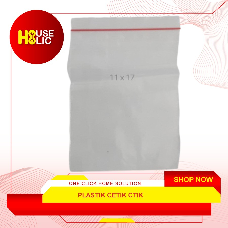 Plastik Ctik Cetik 11 x 17 cm Set Isi 10 Pack / Plastik Klip 1000 Pcs