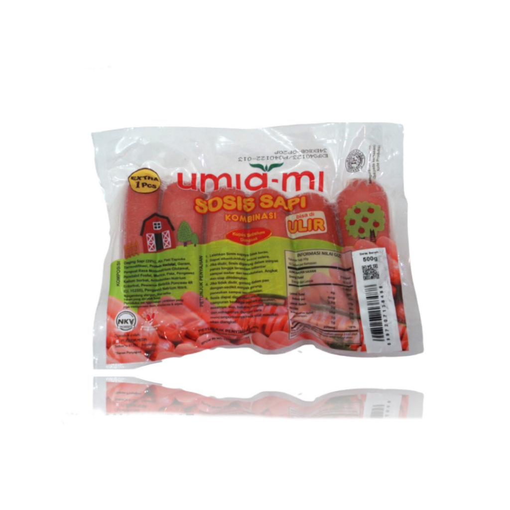 Umiami Sosis Sapi 12 Batang - 500 gr - Beef Sausage