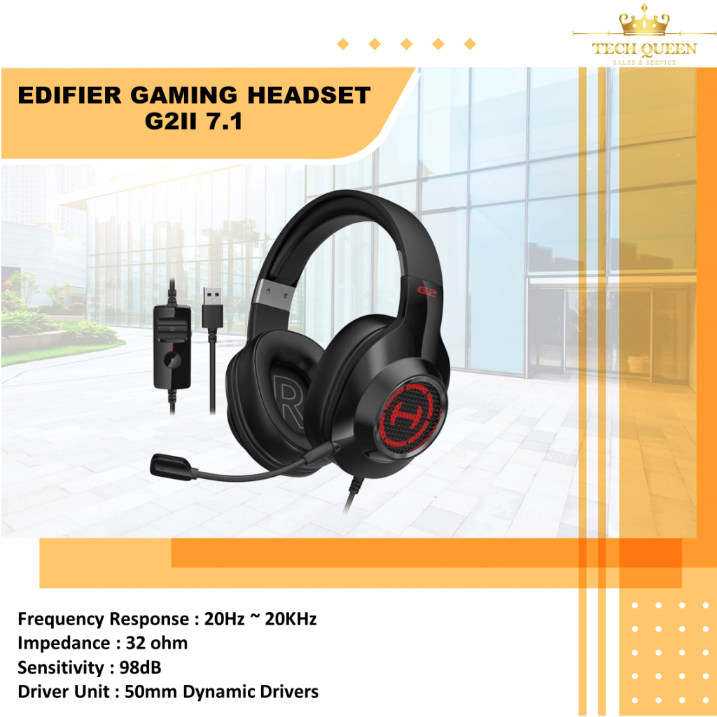 EDIFIER USB GAMING HEADSET G2II 7.1