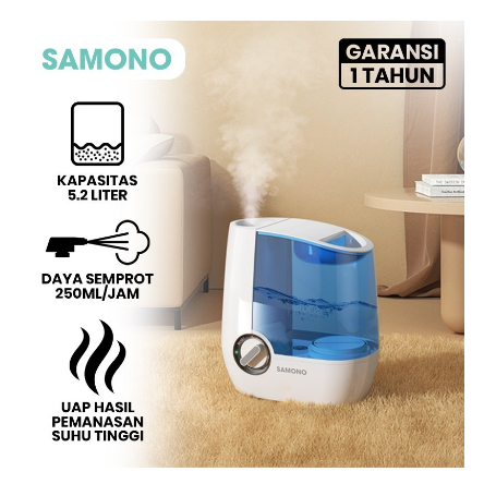 Samono SWHU250 / SW-HU250 Warm Mist Air Humidifier White