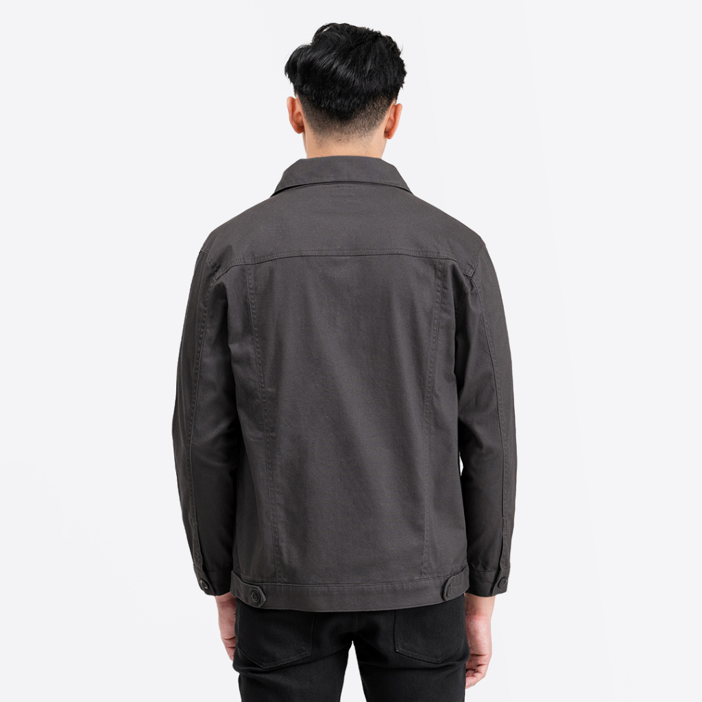 Livehaf - Trucker Canvas Jacket Dark Gray