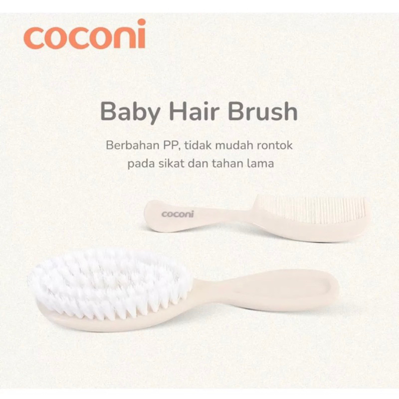 Coconi Baby Comb and Hair Brush Sisir Bayi Sikat Rambut