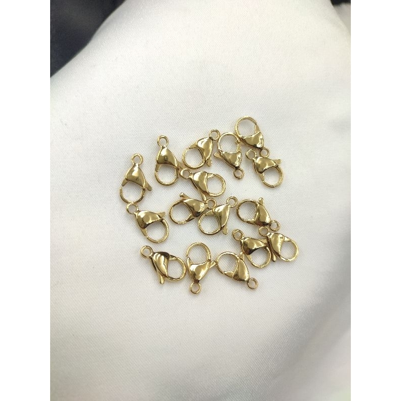 144 PCS Kait Kalung// Kait Gelang//kunci lobster bahan stainless Kokot Udang Grosir