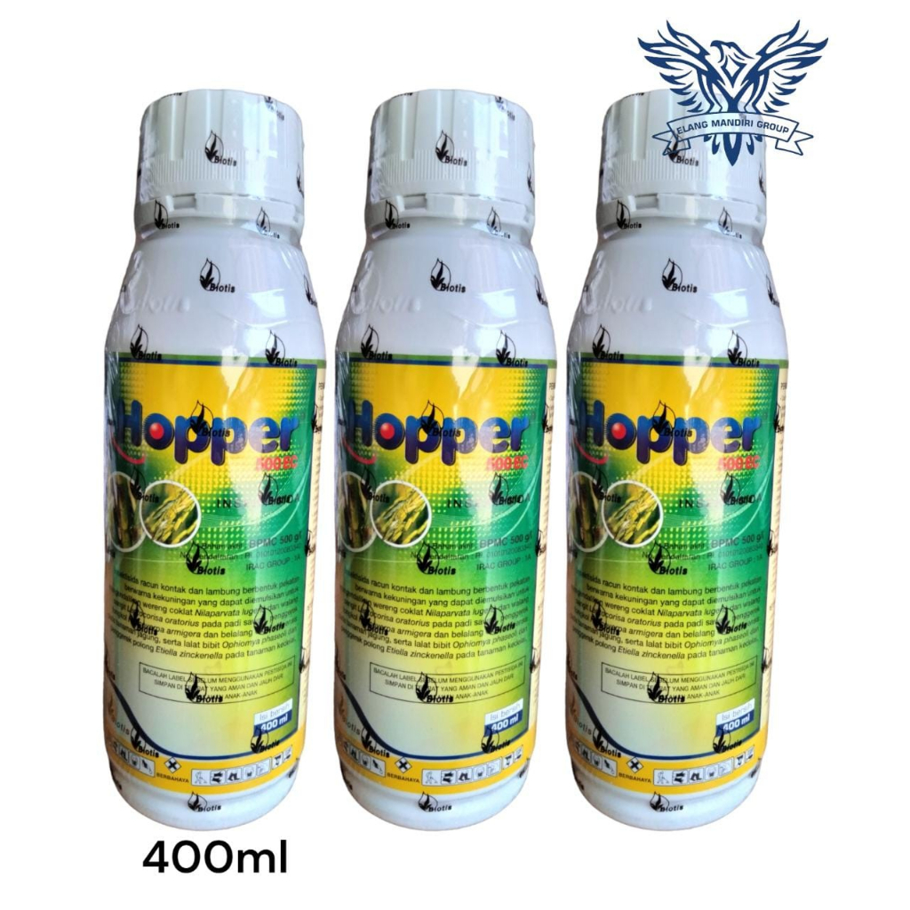 Insektisida HOPPER 400ml BPMC 500 g/l BIOTIS Pembasmi Wereng Walang sundep Pada Tanaman Sidabas