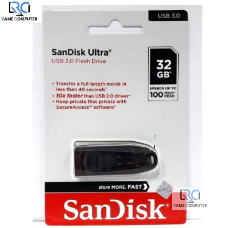 SanDisk Ultra Flashdisk Usb 3.0 Flash Drive CZ48 - 32gb