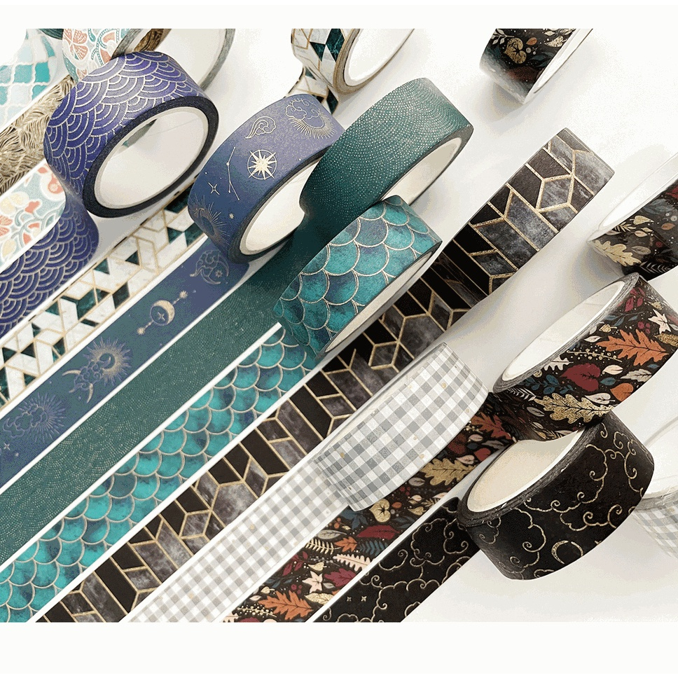 

Selotip Washi 1.5mm X 7m Seri Bronzing Vintage Untuk Scrapbook