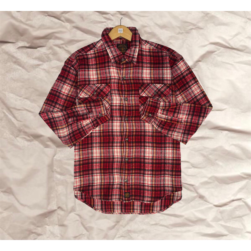 Flannel tebal boonpal double pocket