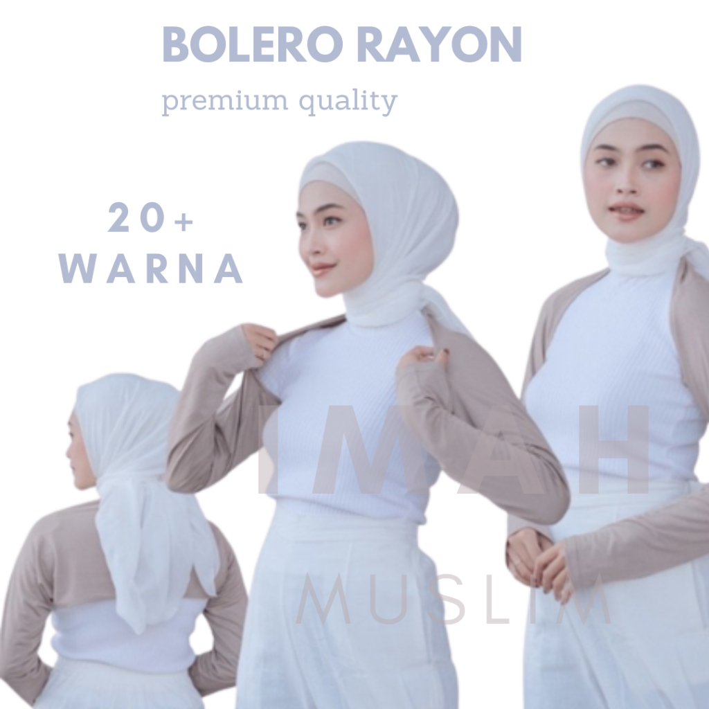 Manset Tangan Sambung Bolero Bahan Rayon Premium