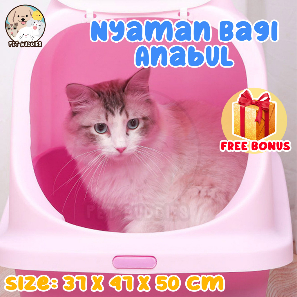 Premium Litter Box Bak Mandi Pasir Kucing/Anjing Tempat Pup Besar