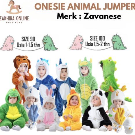 Baju Piyama Kostum One Sie Anak Bayi Karakter Hewan