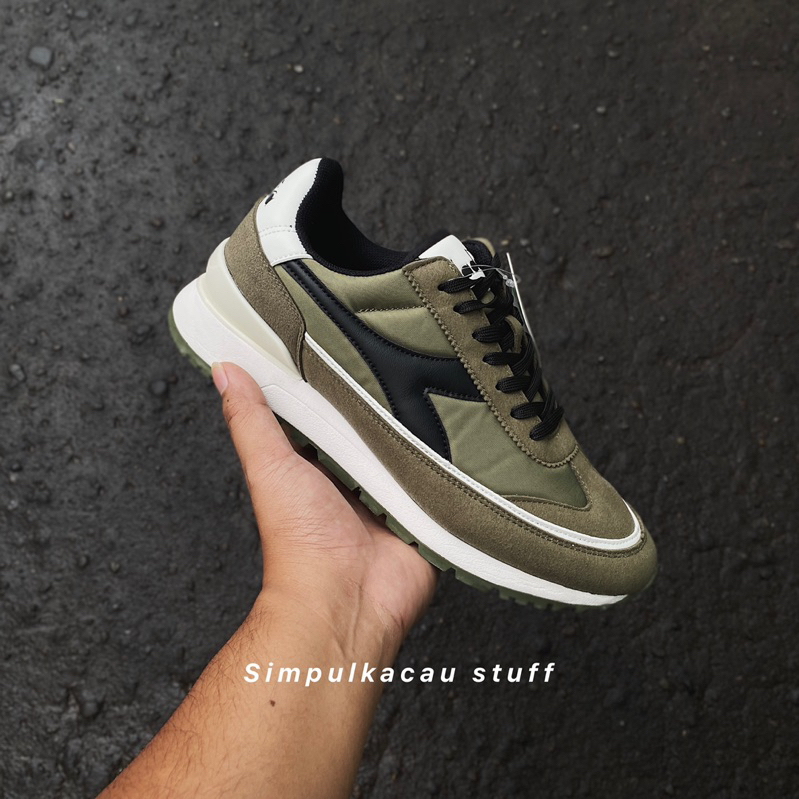 sepatu diadora eccel green olive