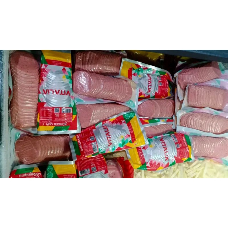 Daging burger vitalia 20 pcs frozen food