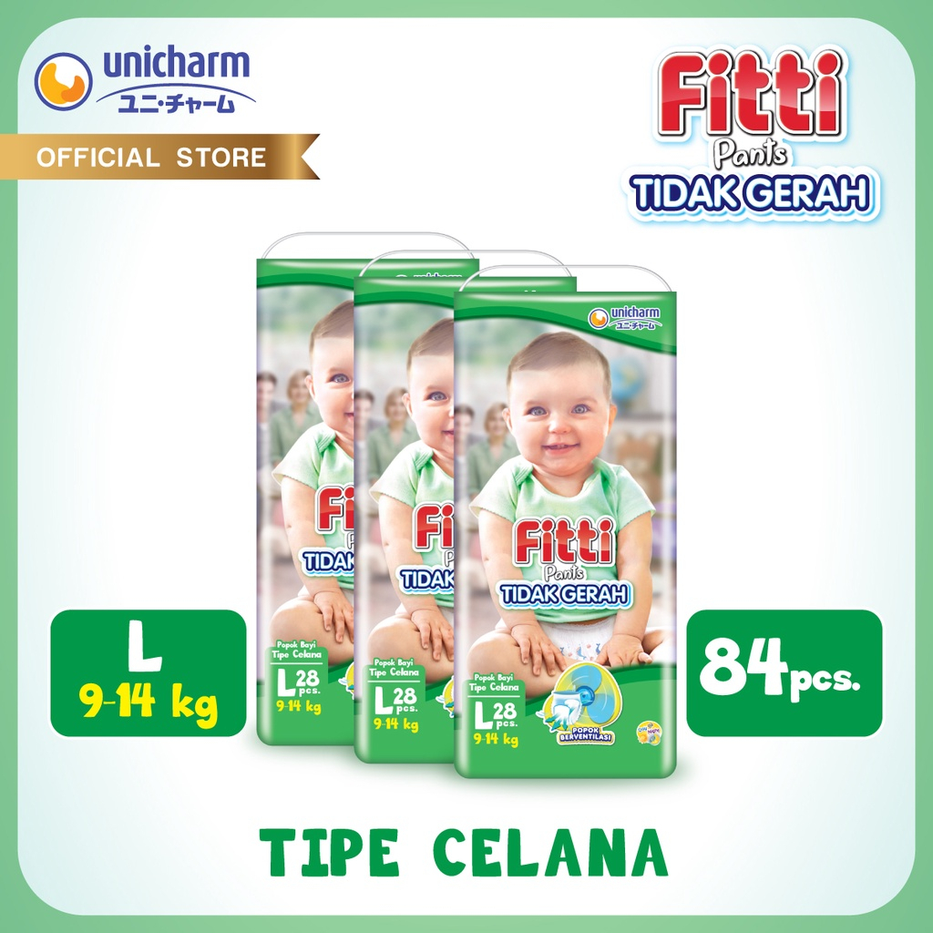 FITTI Pants - M 32 / L 28/ XL 26 per 3 Packs ( 1 karton)