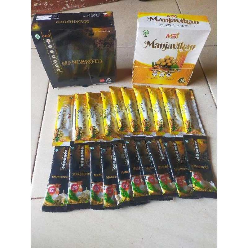 PAKET PROMIL MANJAVIKAN,DAN MANGBROTO MSI 100% ORIGINAL(masing2 isi 10 sachet)jadi Total 20 sachet