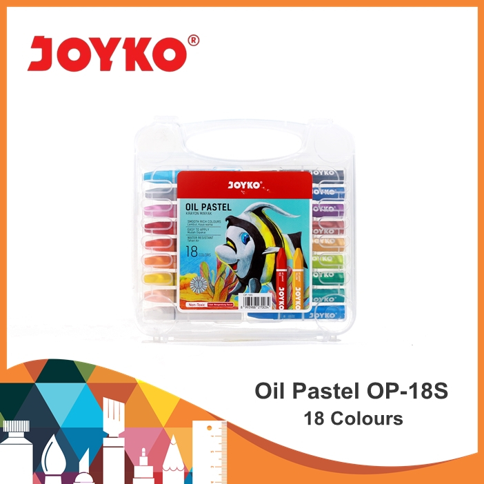 

Joyko Oil Pastel OP-18S / Krayon Minyak (18 colors) / Krayon / Joyko OP-18S