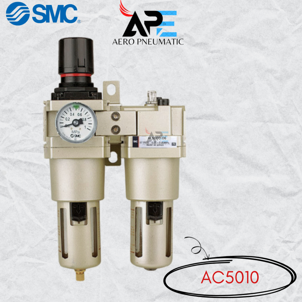 AC5010 AIR UNIT FILTER REGULATOR LUBRICATOR SMC AC5010-06 / AC5010-10