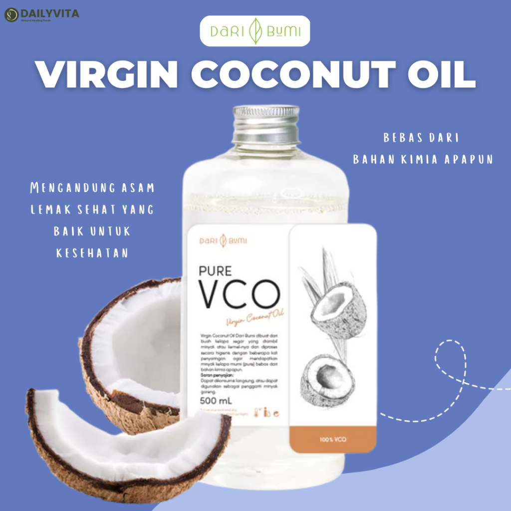 Dari Bumi - Virgin Coconut Oil 500 ml Premium Pure VCO Minyak Kelapa Murni