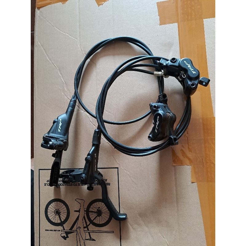 brake set brakeset rem TRP slate 4 piston not shimano deore SLX XT XTR