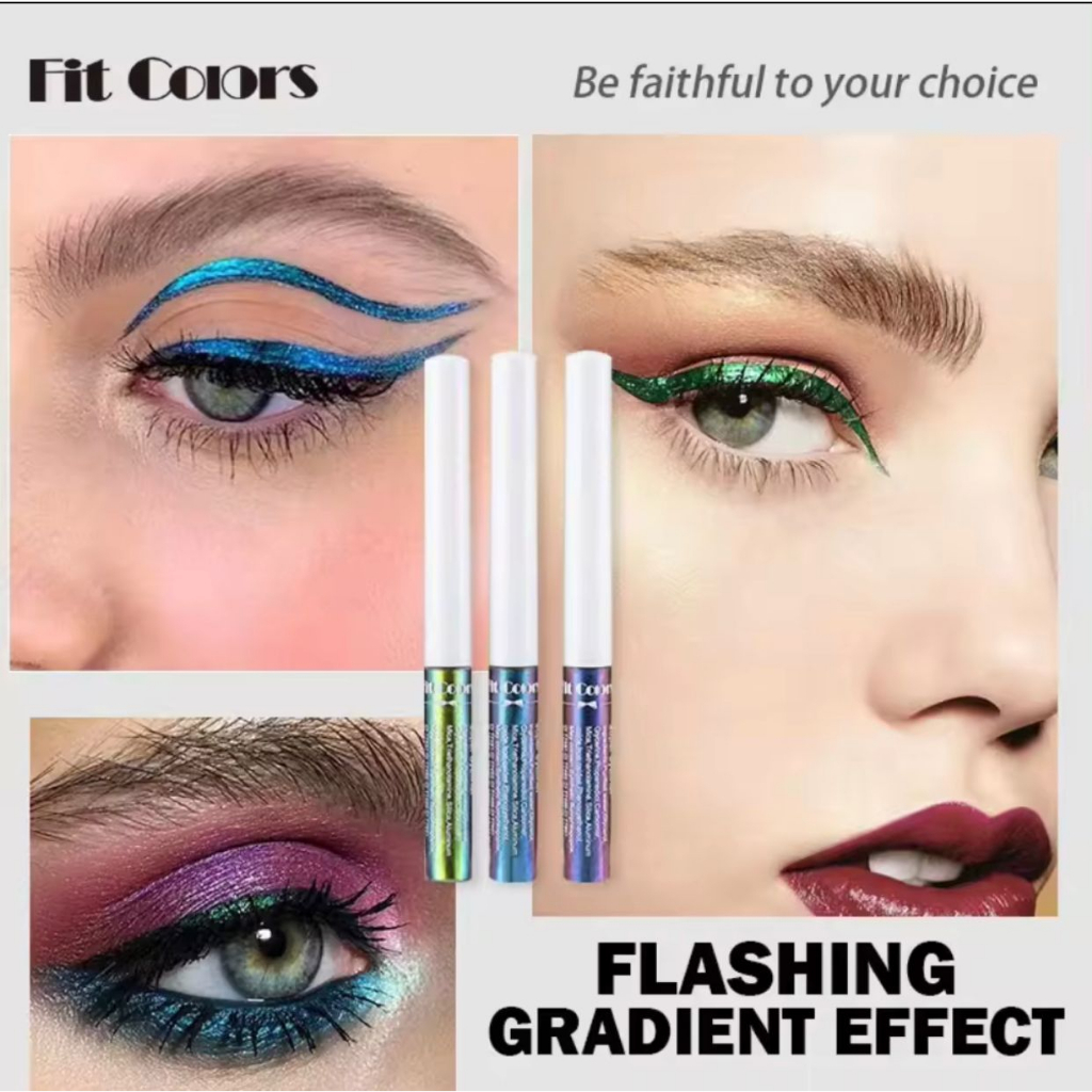 RCS ✅ NEW~ FIT COLORS eyeliner warna merah biru metalic EXP 2026