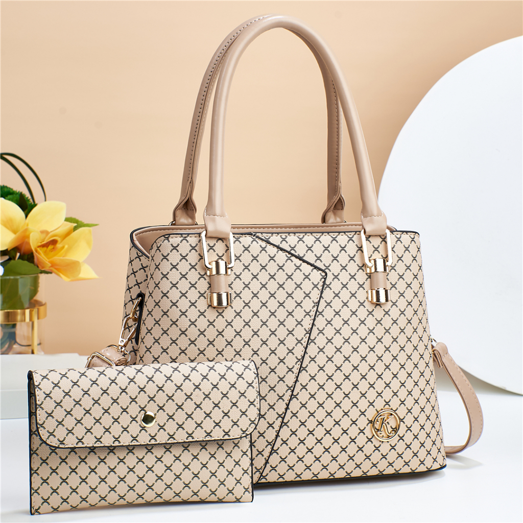 TASHAPPY BQ3605 Tas HANDBAG Motif Wanita 2IN1 Stylish Modis Terbaru 2023 model korea supplier tas import