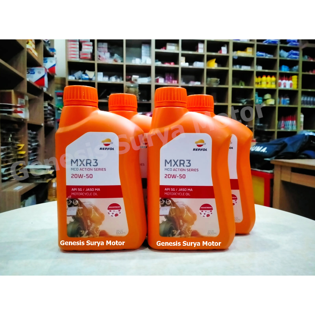 Repsol MXR3 20W50 08LT Untuk Motor Bebek