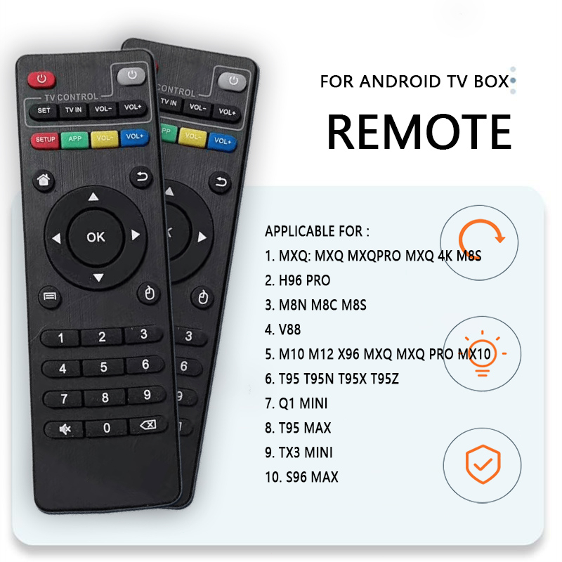 Android Remot Kontrol Remote Receiver For Android TV Box ALL TYPE MXQ / MXQ 4K / MXQ PRO / MXQ PRO 4K / MX10 / H96 / T95 / TX / X96 / Q1 Mini / S96 Max DLL