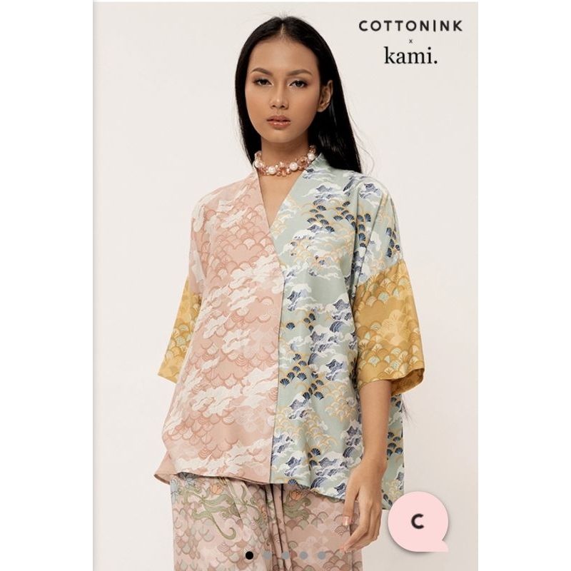 preloved blouse cotton ink x kamii