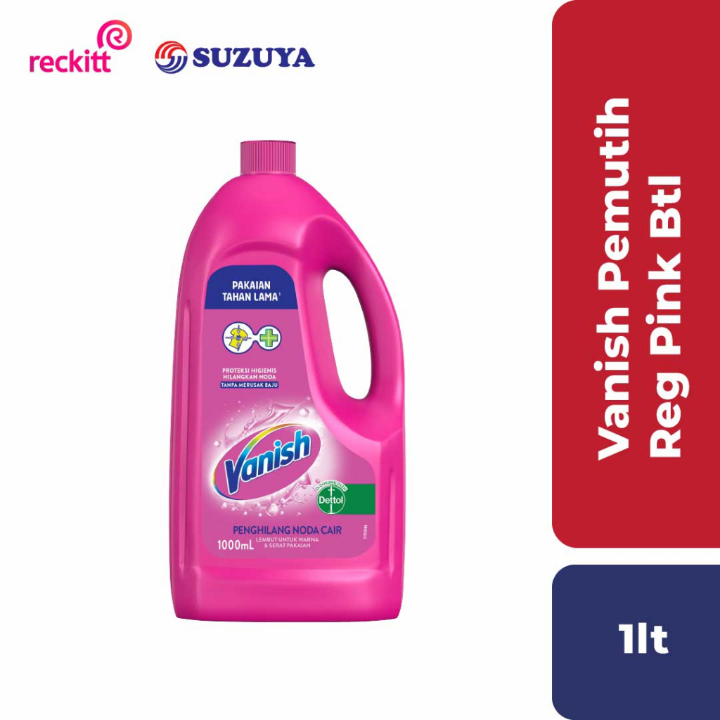 Vanish Pemutih Reg Pink Botol 1L