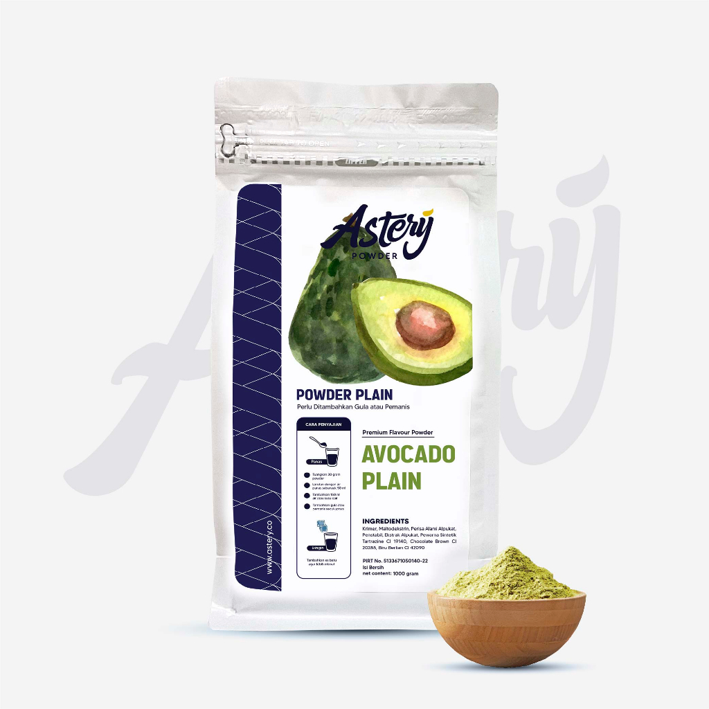 

Astery Powder - 1kg / Bubuk Minuman Avocado / Powder Avocado / Powder Rasa / Bubuk Rasa